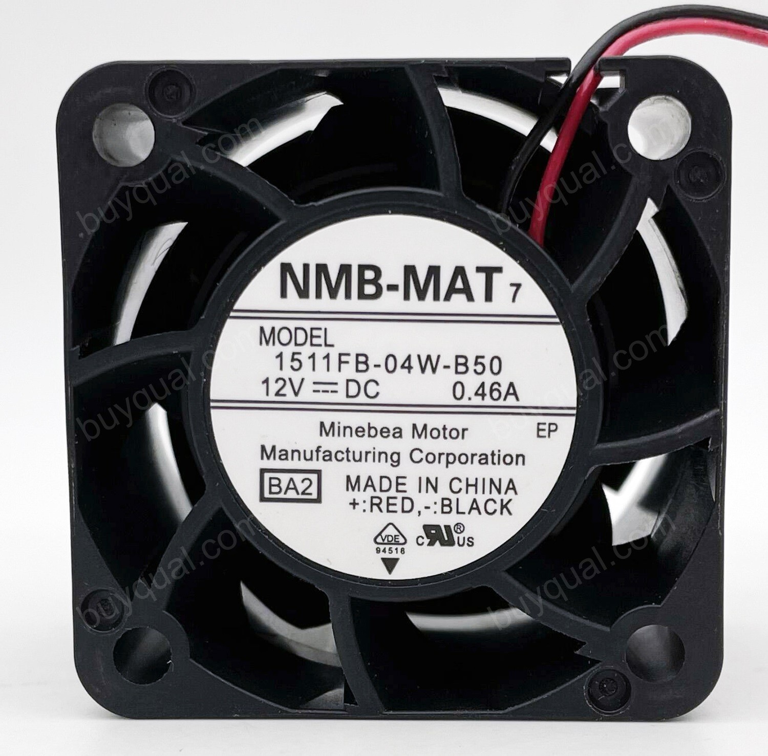 NMB 1511FB-04W-B50 12V 0.46A 2wires Cooling Fan - Original New