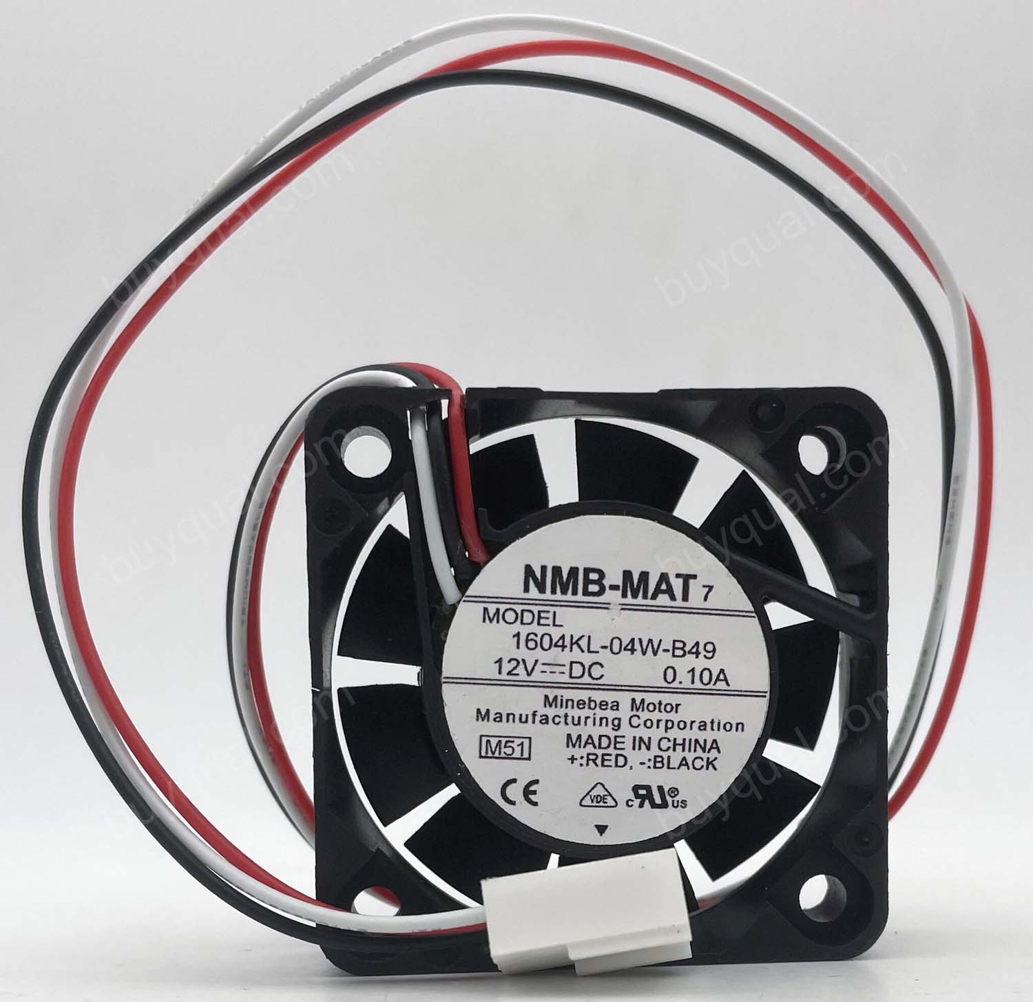 NMB 1604KL-04W-B49 12V 0.1A 3wires Cooling Fan - New