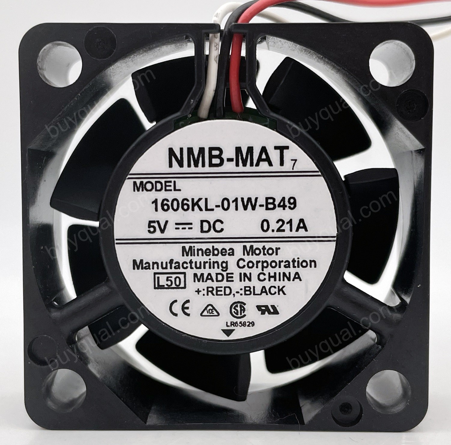 NMB 1606KL-01W-B49 5V 0.21A 3wires cooling fan