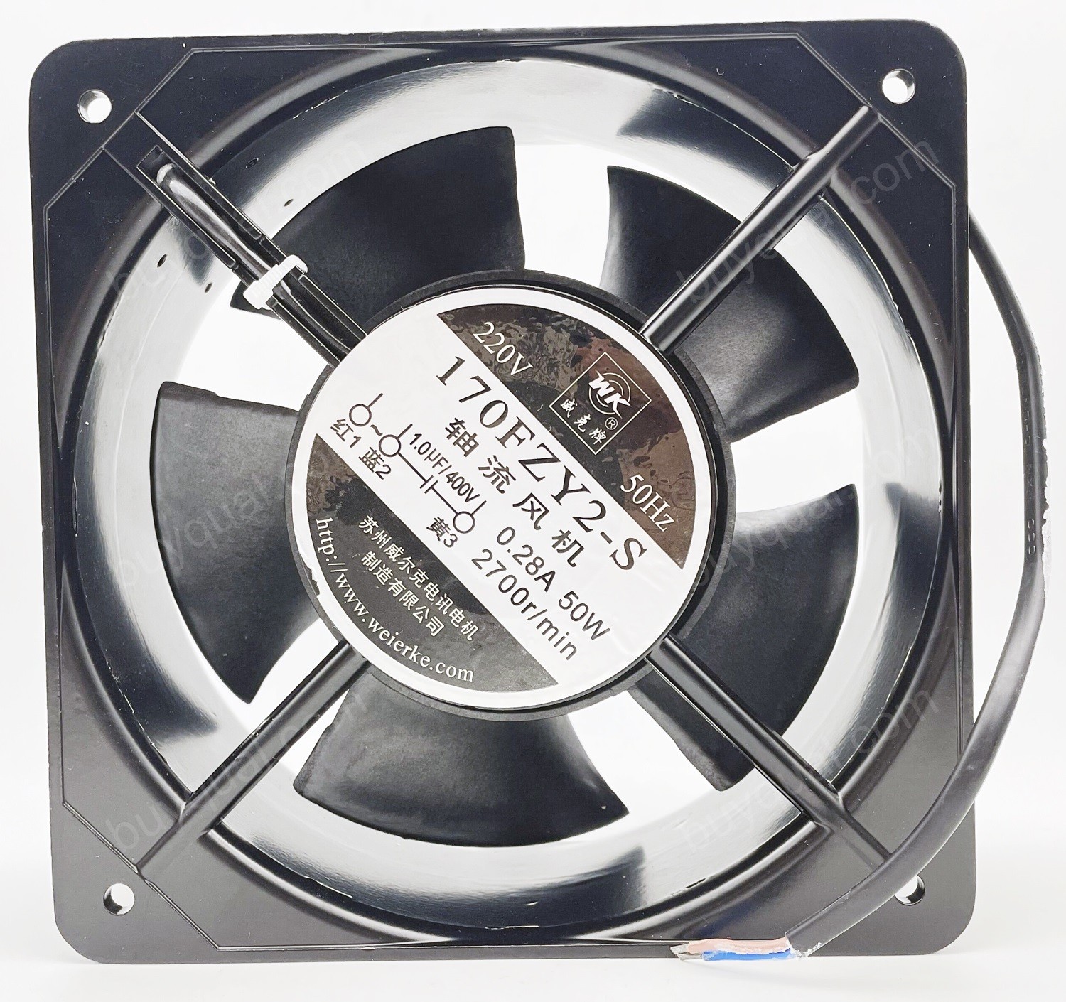 WK 170FZY2-S 220V 0.28A 50W Cooling Fan 
