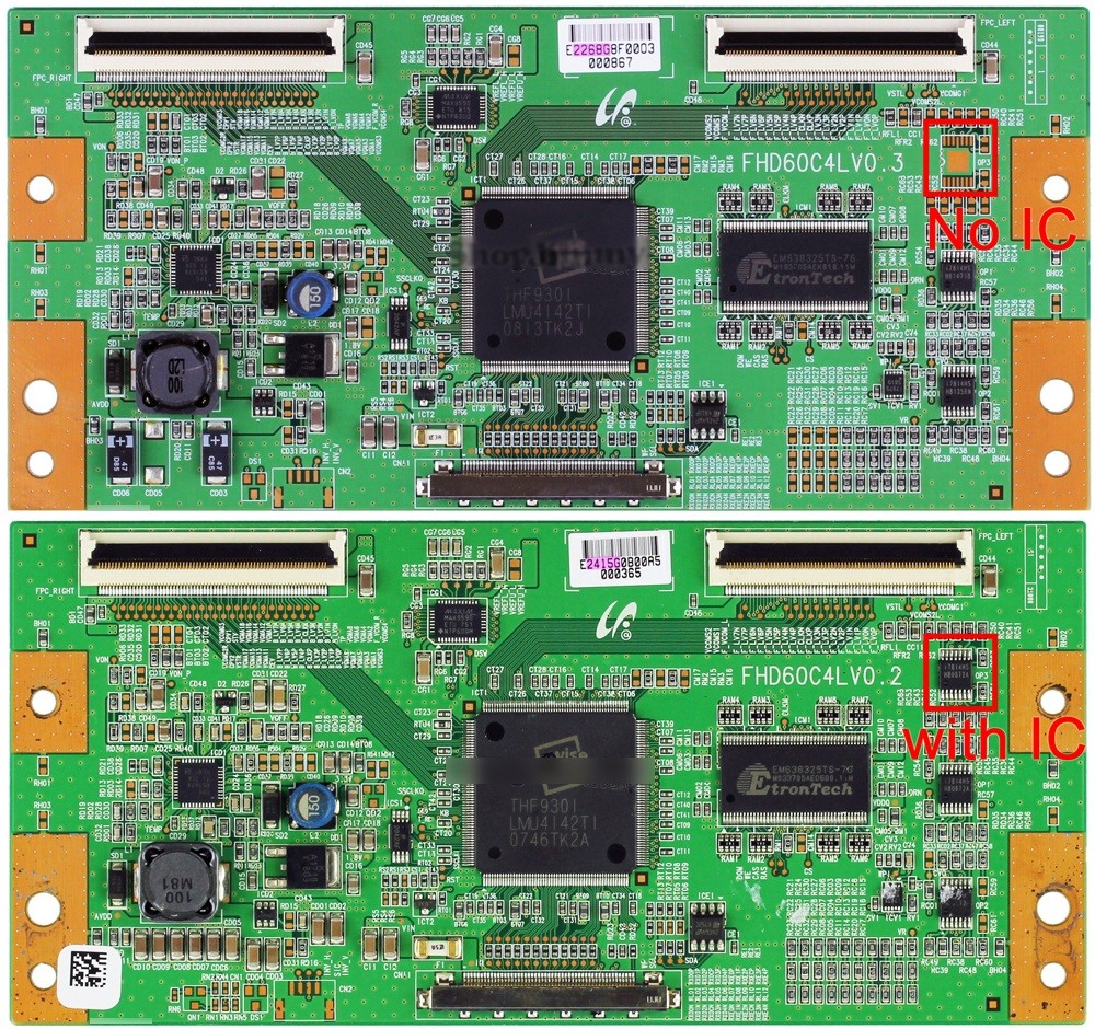 Samsung FHD60C4LV0.2 FHD60C4LV0.3 FHD60C4LV0.4 FHD60C4LV1.0 FHD60C4LV1.1 (LJ94-02849F  BN81-01693A BN81-01696A  BN81-01701A  LJ94-02268G  LJ94-02279L  LJ94-02279V  LJ94-02582C  LJ94-02854D ) T-con Board