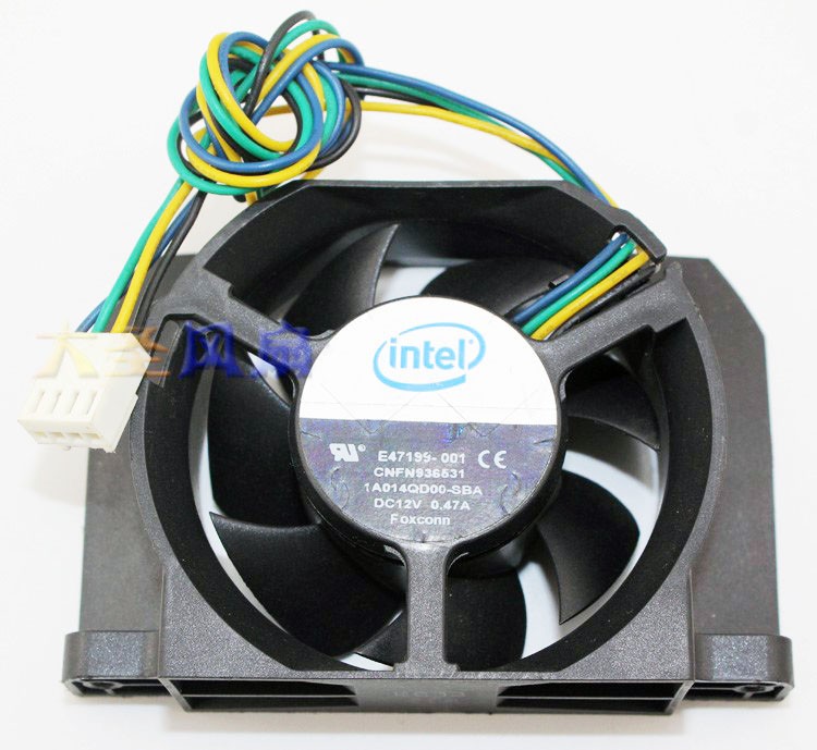 Intel 1A014QD00-SBA 12V 0.47A 4wires Cooling Fan
