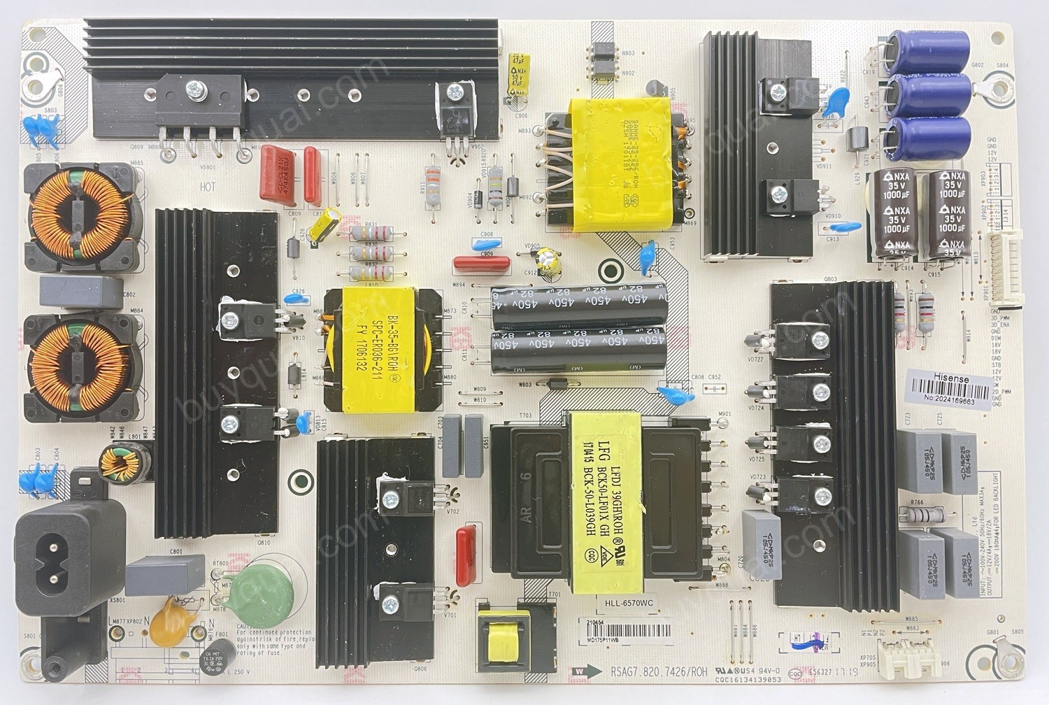 Hisense RSAG7.820.7426/ROH 210454 HLL-6570WC Power Supply / LED Driver Board for 65H6D 65R6D