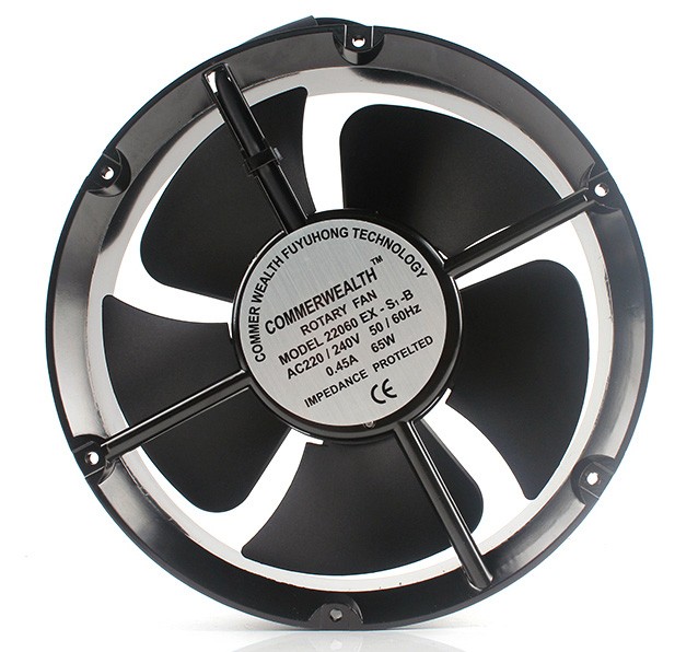 COMMONWEALTH 22060EX-S1-B 220/240V 0.45A 65W 2wires Cooling Fan