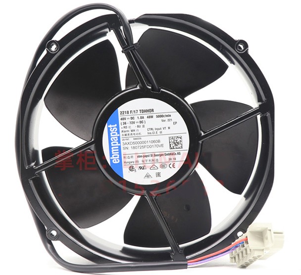 Ebmpapst 2218F/17TDHH0R 48V 1.0A 48W 4wires Cooling Fan