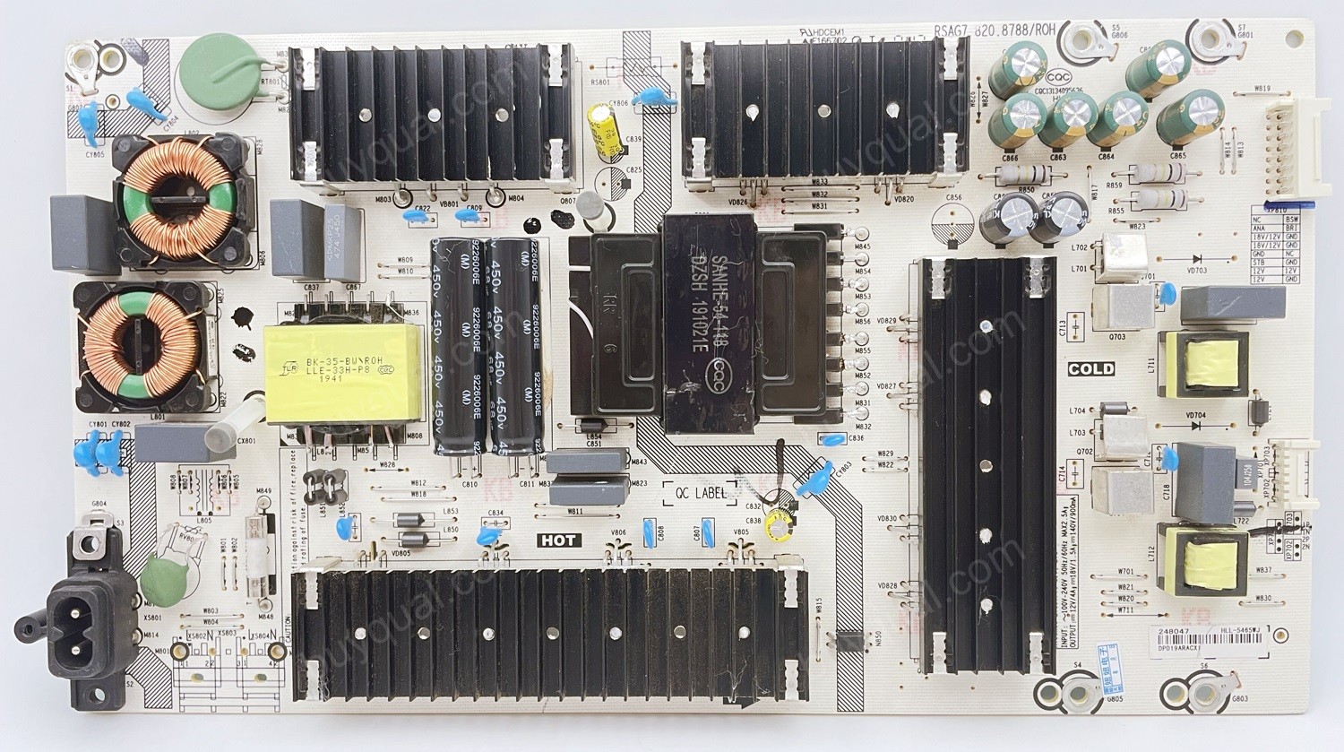 Hisense 248047 RSAG7.820.8788/ROH HLL-5465WJ Power Supply/LED Board for HZ70E3D