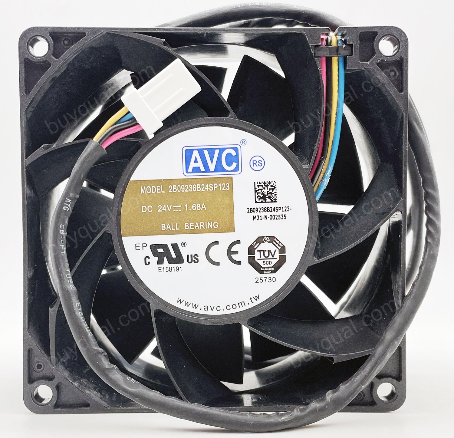 AVC 2B09238B24SP123 24V 1.68A 4wires Cooling Fan