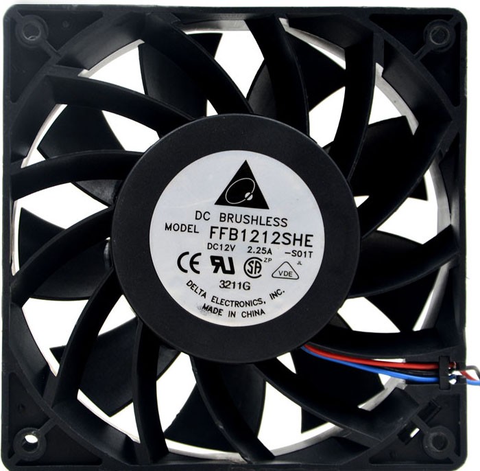 DELTA FFB1212SHE 12V 2.25A 3wires Cooling Fan - Picture need