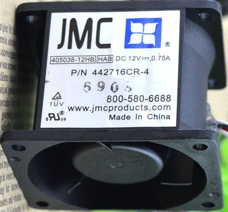 JMC DATECH 4038 405038-12HB 12V 0.75A 3wires Cooling Fan