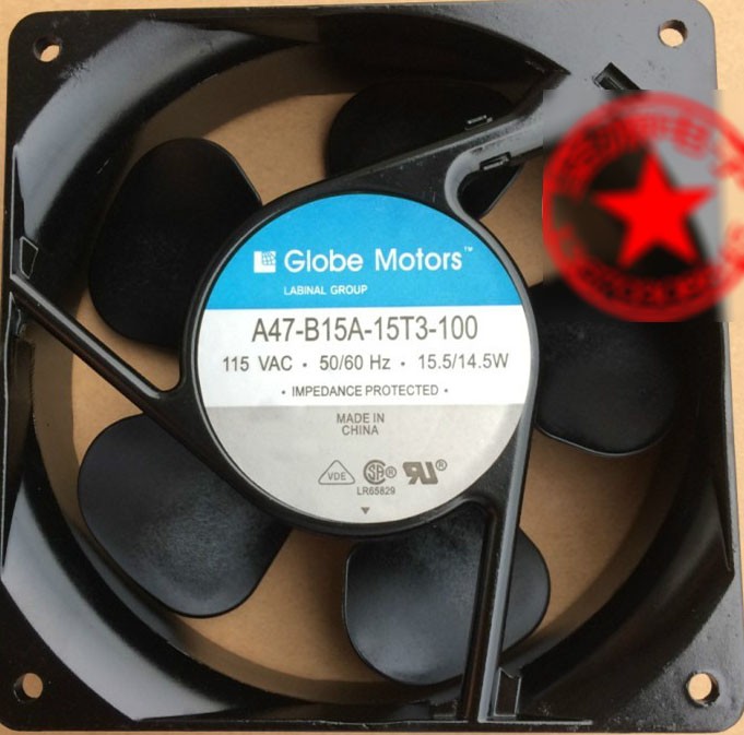 Globe motors A47-B15A-15T3-100 115V 0.25/0.21A 15.5/14.5W cooling Fan
