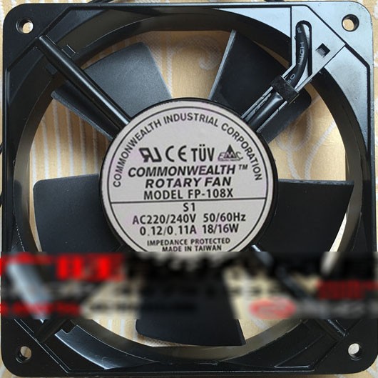 ROTARY FAN FP108X 220/240V 0.12/0.11A 18/16W 2 wires Cooling Fan