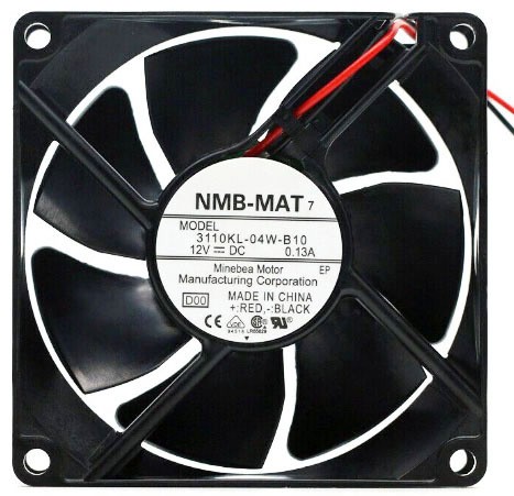 NMB 3110KL-04W-B10 12V 0.13A 2wires Cooling Fan 