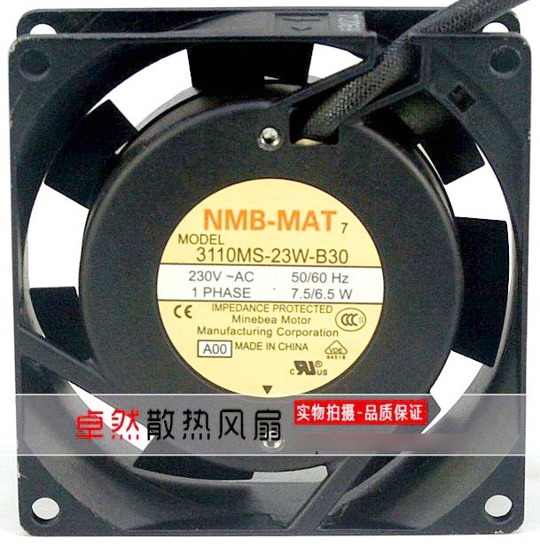NMB 3110MS-23W-B30 08025MB-B3L-AA 230V 7.5/6.5W Cooling Fan
