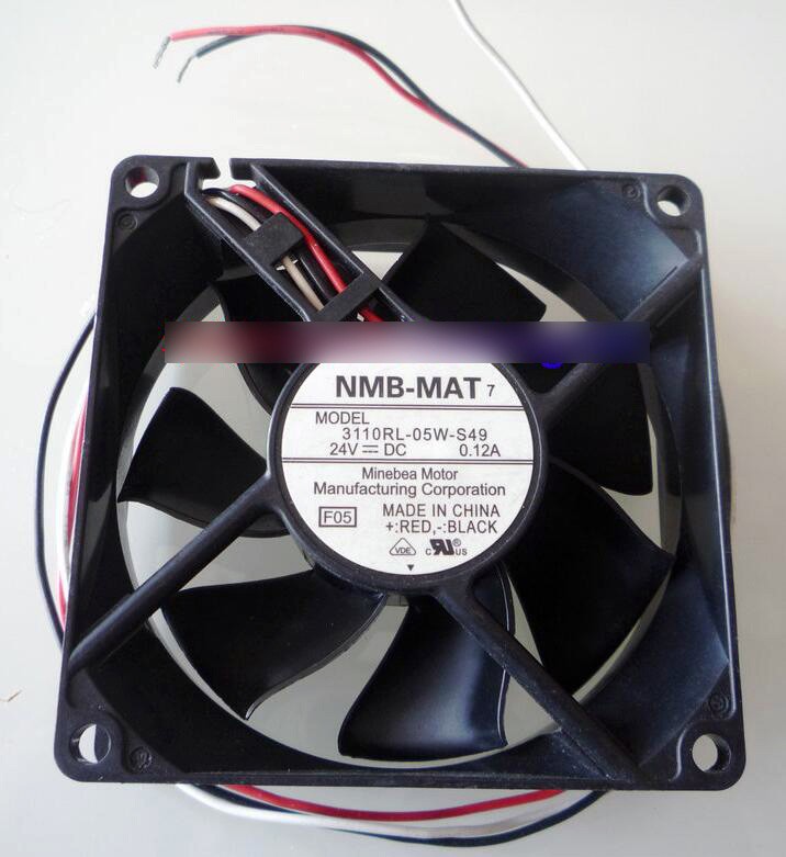 NMB 3110RL-05W-S49 24V 0.12A 3wires Cooling Fan