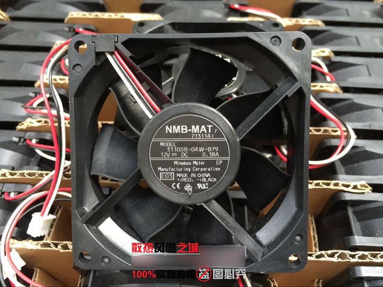 NMB 3110SB-04W-B79 12V 0.38A 3wires Cooling Fan