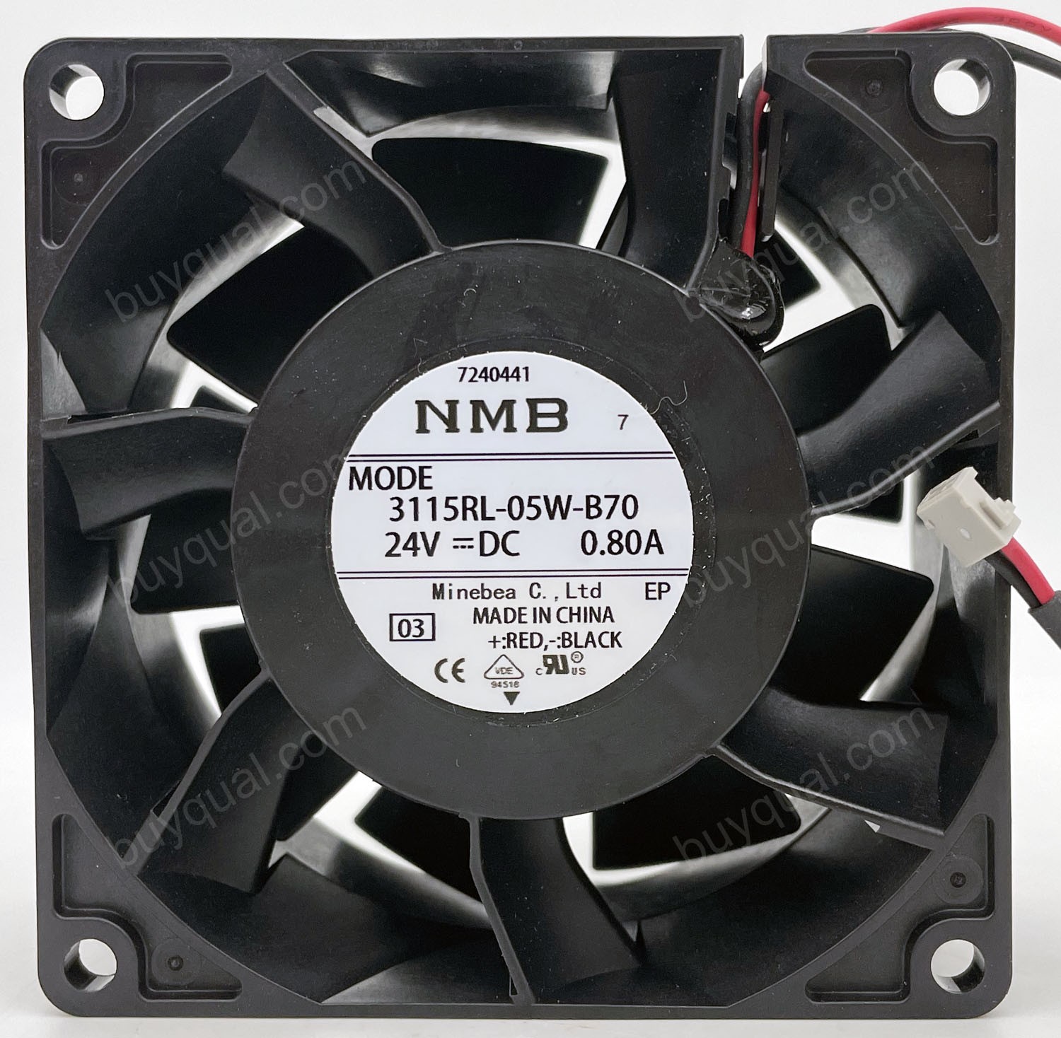 NMB 3115RL-05W-B70 24V 0.80A 2wires Cooling Fan