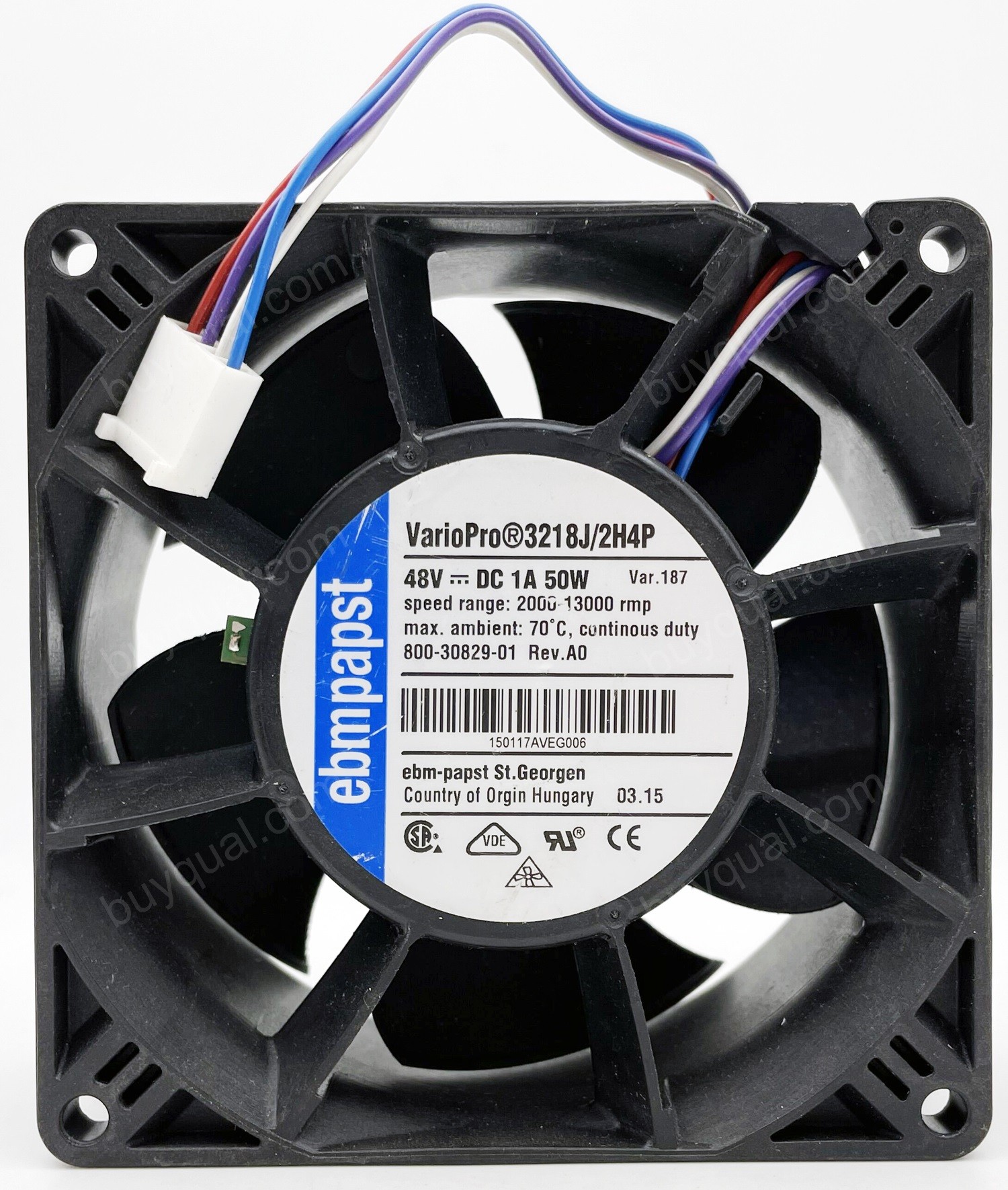 Ebmpapst 3218J/2H4P 48V 1A 50W 4wires Cooling Fan - New