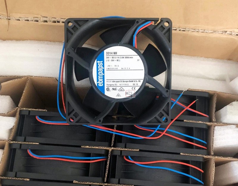 Ebmpapst 3314NH 24V 0.11A 2.6W 2wires Cooling Fan