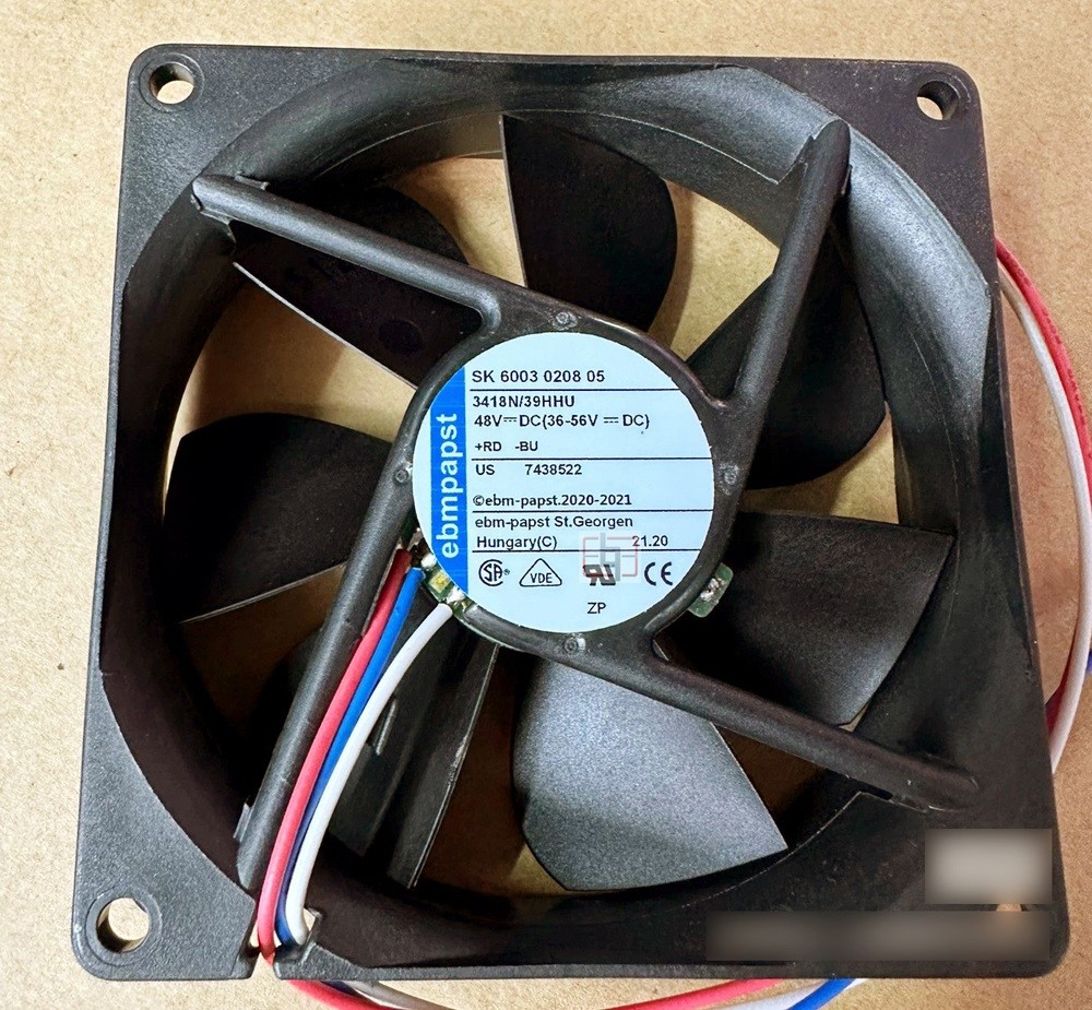 Ebmpapst 3418N/39HHU 48V 3wires Cooling Fan