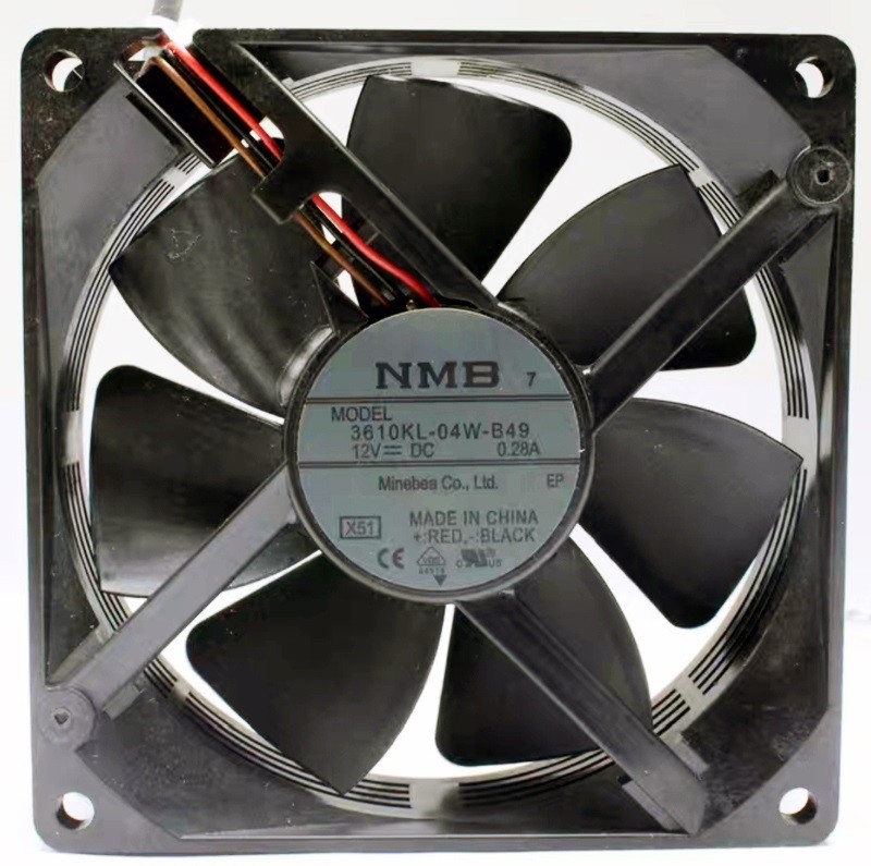 NMB 3610KL-04W-B49 12V 0.28A 3wires Cooling Fan - Picture need