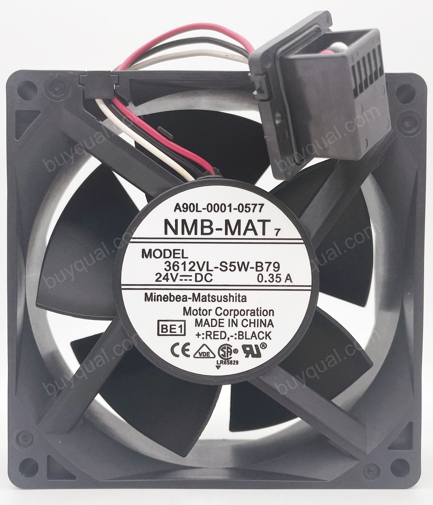 NMB 3612VL-S5W-B79 24V 0.35A 3 wires Cooling Fan - Special plug