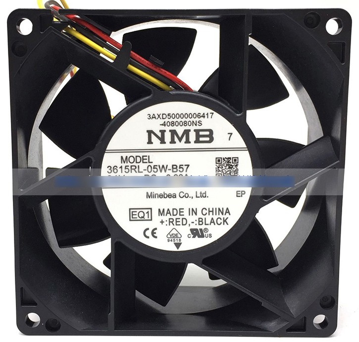 NMB 3615RL-05W-B57 24V 0.93A 3 Wires Cooling Fan 
