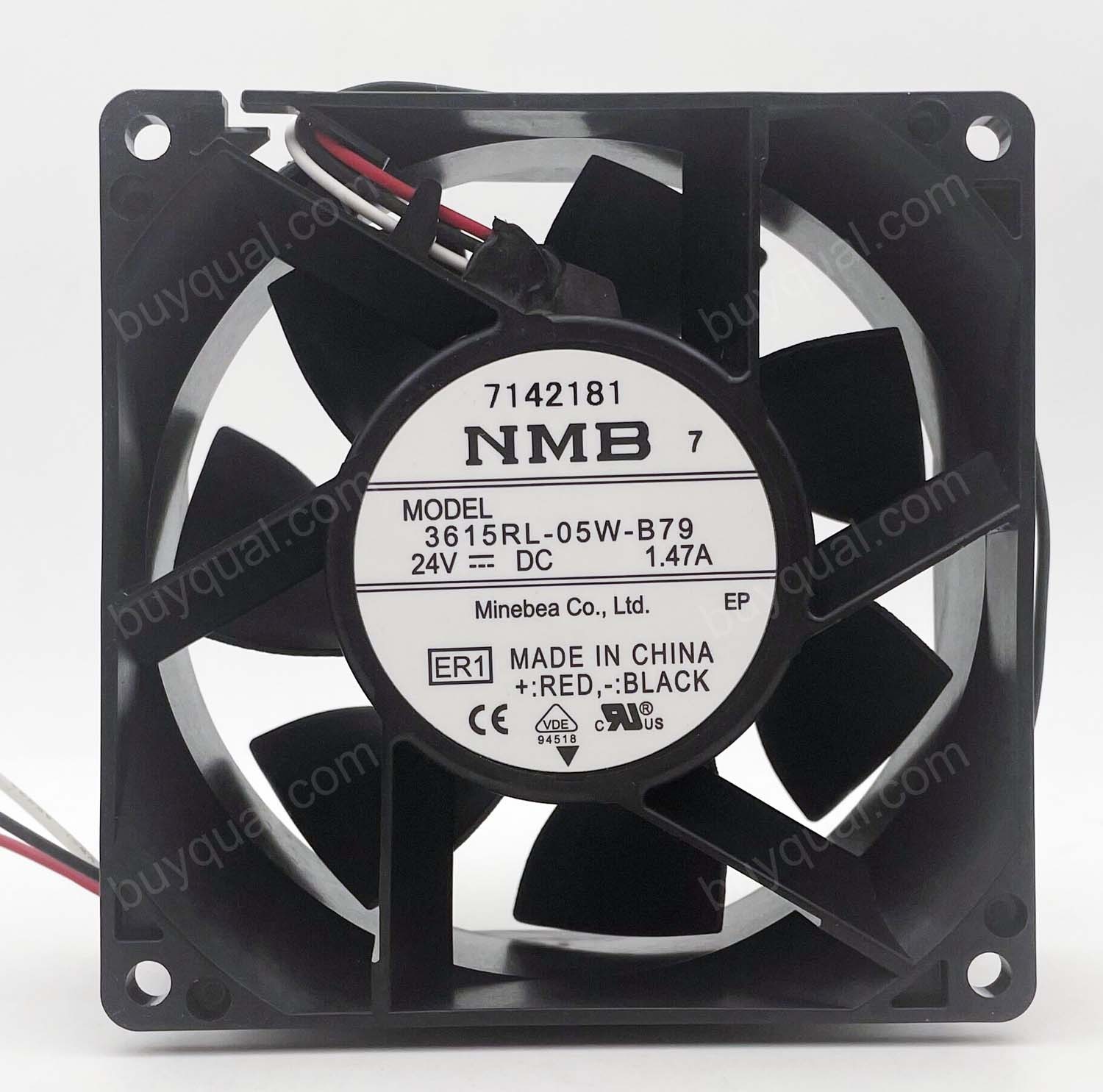 NMB 3615RL-05W-B79 24V 1.47A 3wires Cooling Fan - New 