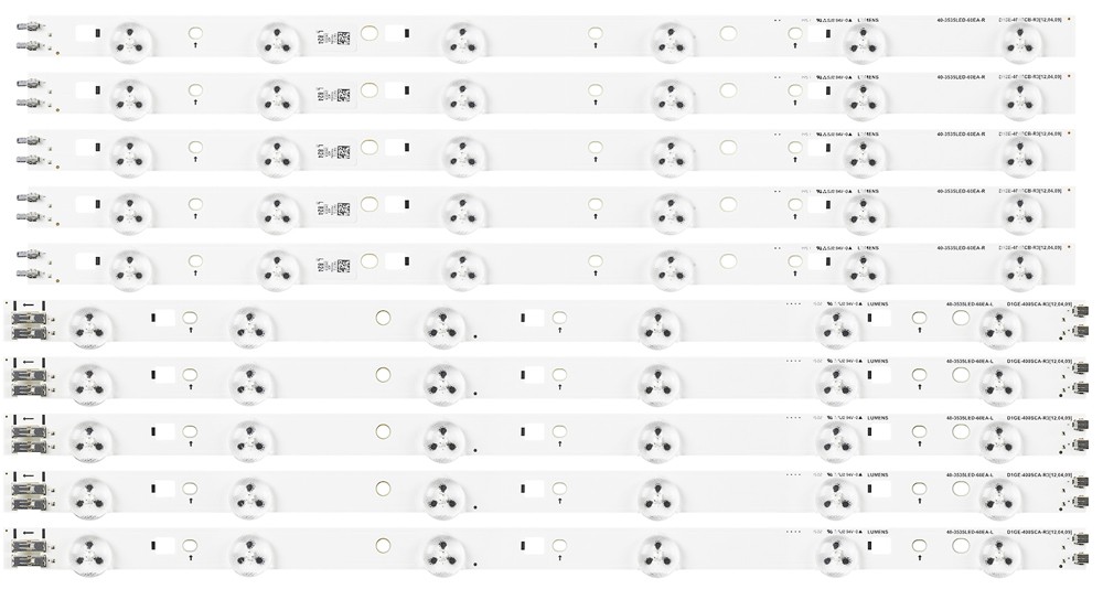 Samsung BN96-24089A / BN96-24090A (24089A, 24090A, BN96-21486A, 40-3535LED-60EA-L, 40-3535LED-60EA-R) LED Strips - 10 Strips