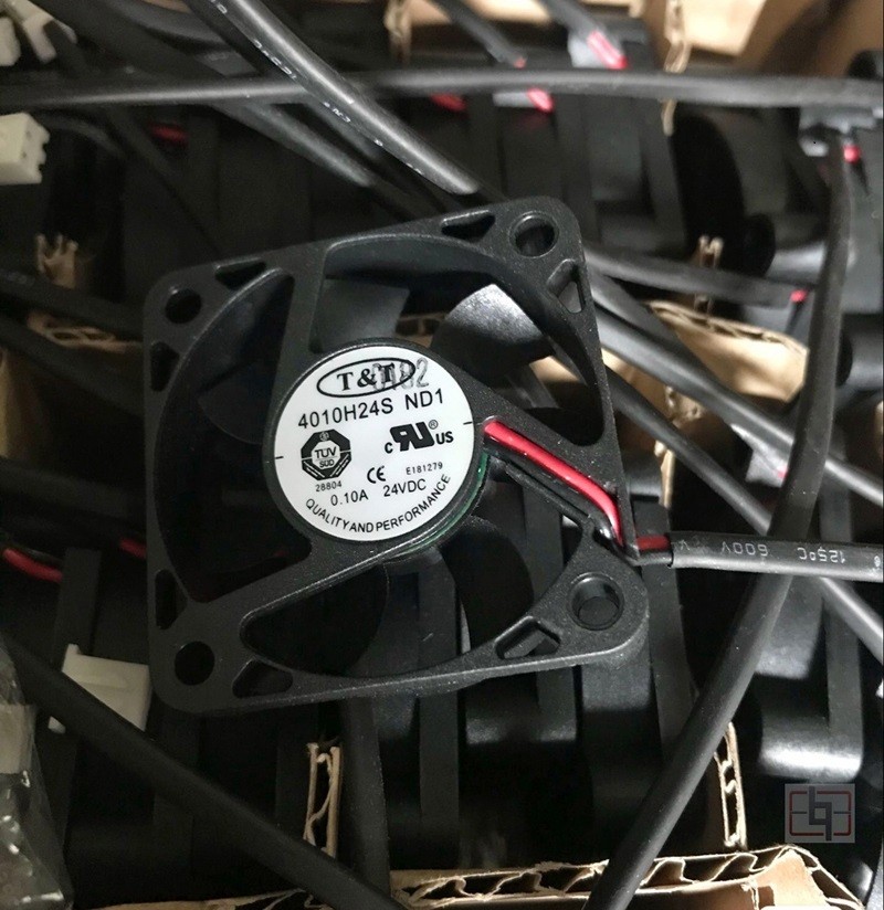 T&T 4010H24S ND1 ND6 24V 0.10A 2wires Cooling Fan
