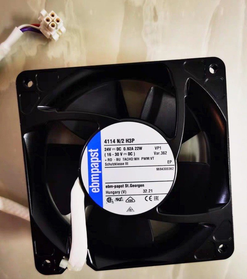 Ebmpapst 4114N/2H3P 24V 0.92A 22W 4wires Cooling Fan - Original New