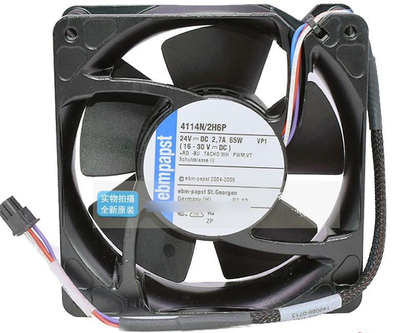 ebmpapst 4114N/2H6P 24V 2.7A 65W 4wires Cooling Fan - Original New