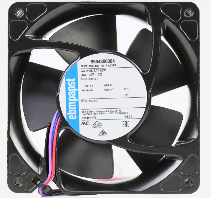 ebmpapst 4114N/2H6P ( VUCF119YJJQS 9694300304 ) 24V 2.7A 65W 4wires Cooling Fan - Original New