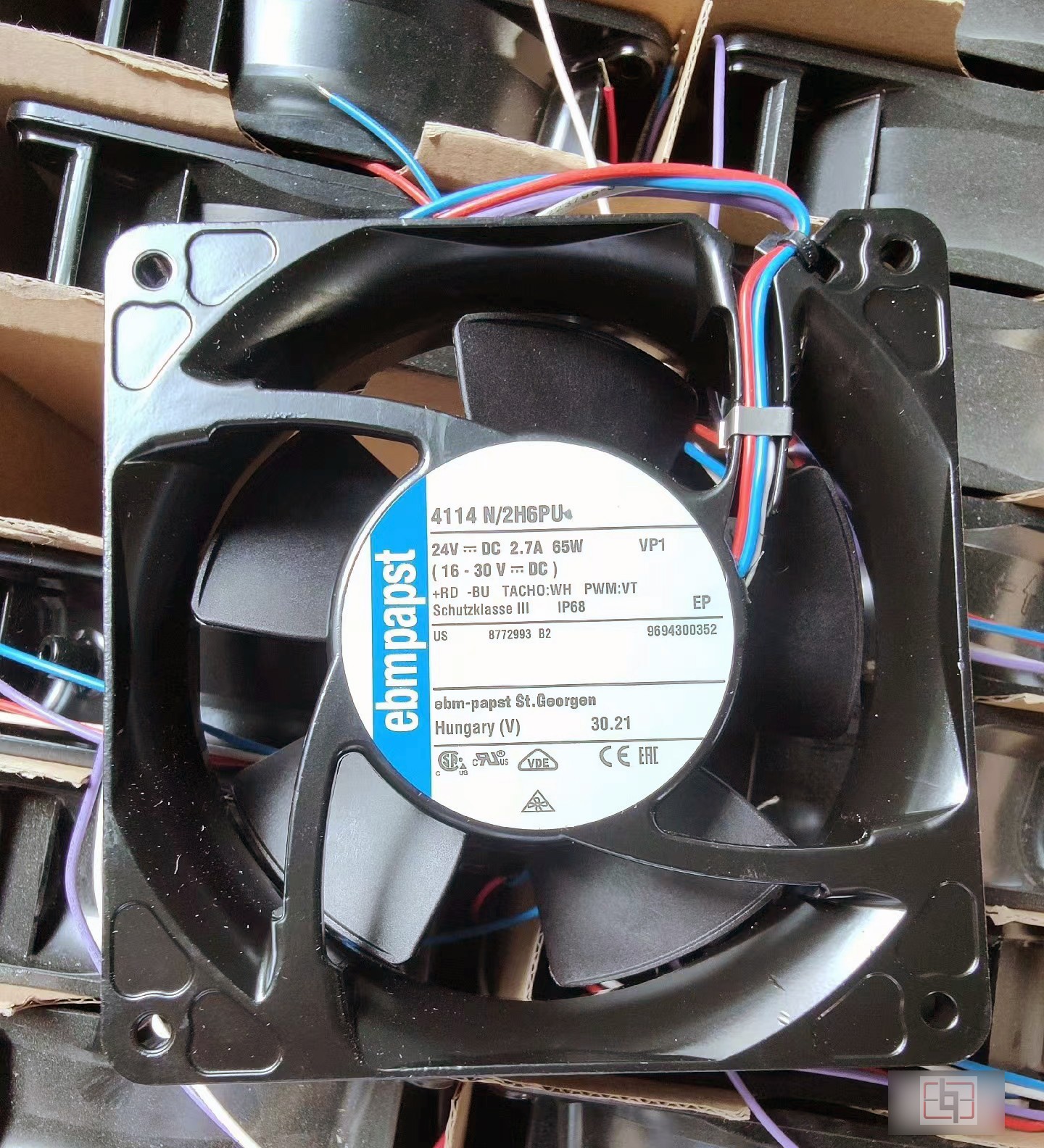 Ebmpapst 4114N/2H6PU 24V 65W 4wires Cooling Fan 