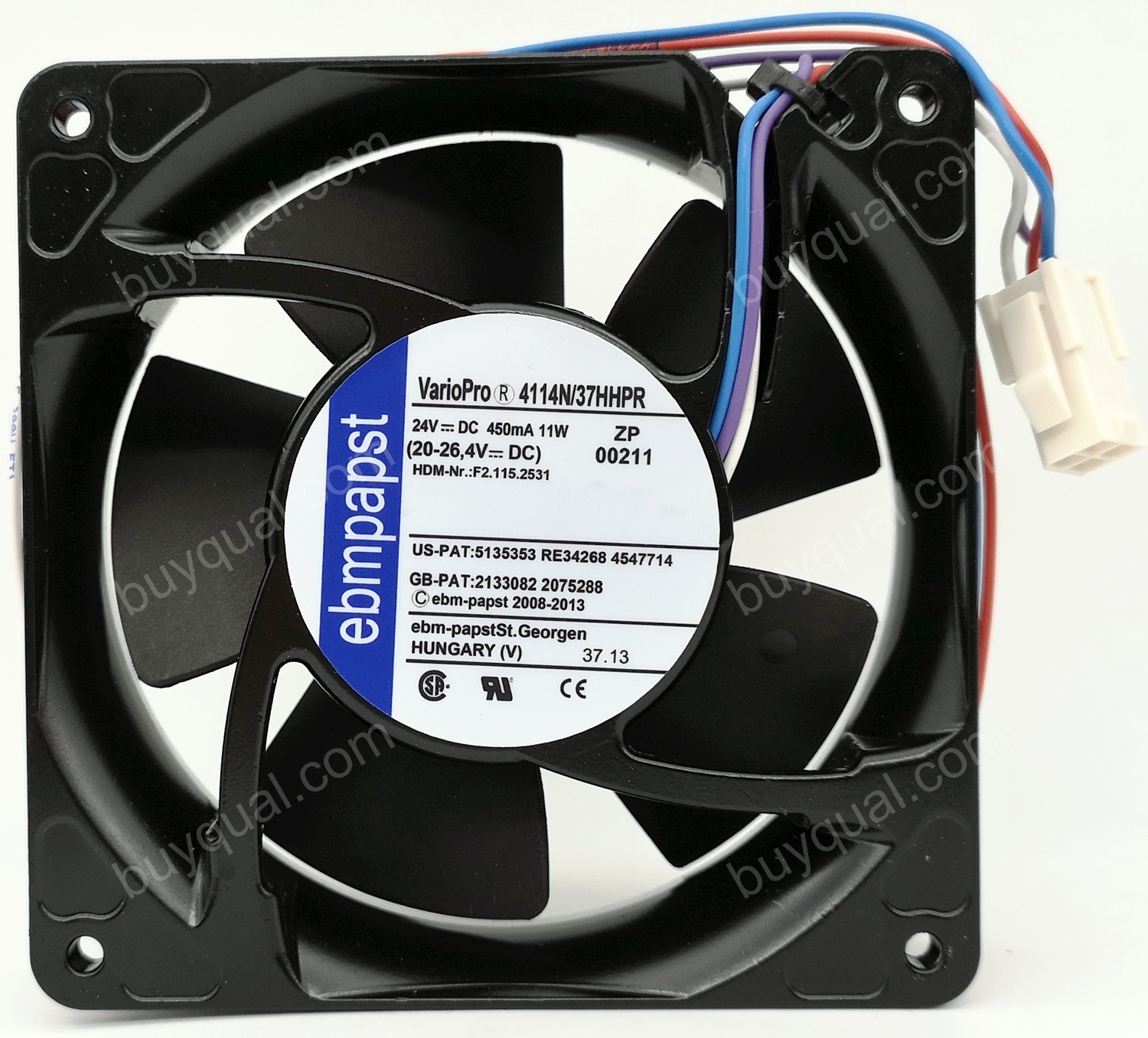Ebmpapst 4114n 37hhpr 24v 530ma 13 5w 4wires Cooling Fan