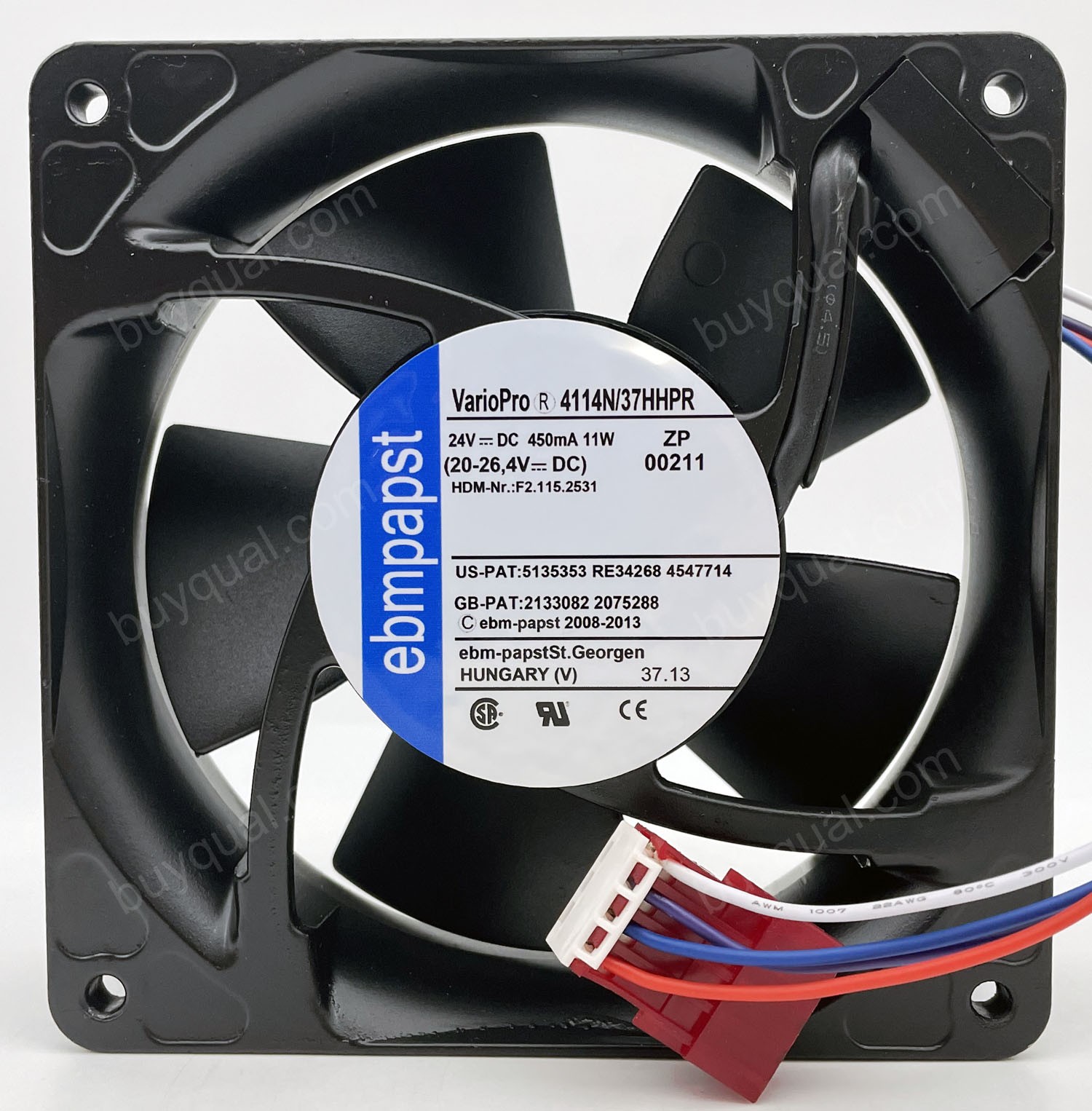 Ebmpapst 4114N/37HHPR 24V 450mA 11W 4wires Cooling Fan