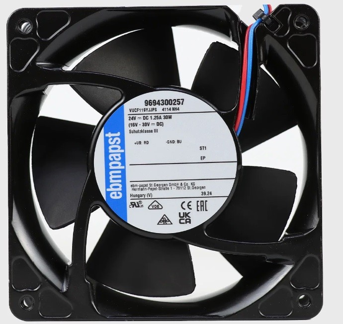 Ebmpapst 4114NH4 ( VUCF119YJJPS 9694300257 ) 24V 1.25A 30W 2wires Cooling Fan