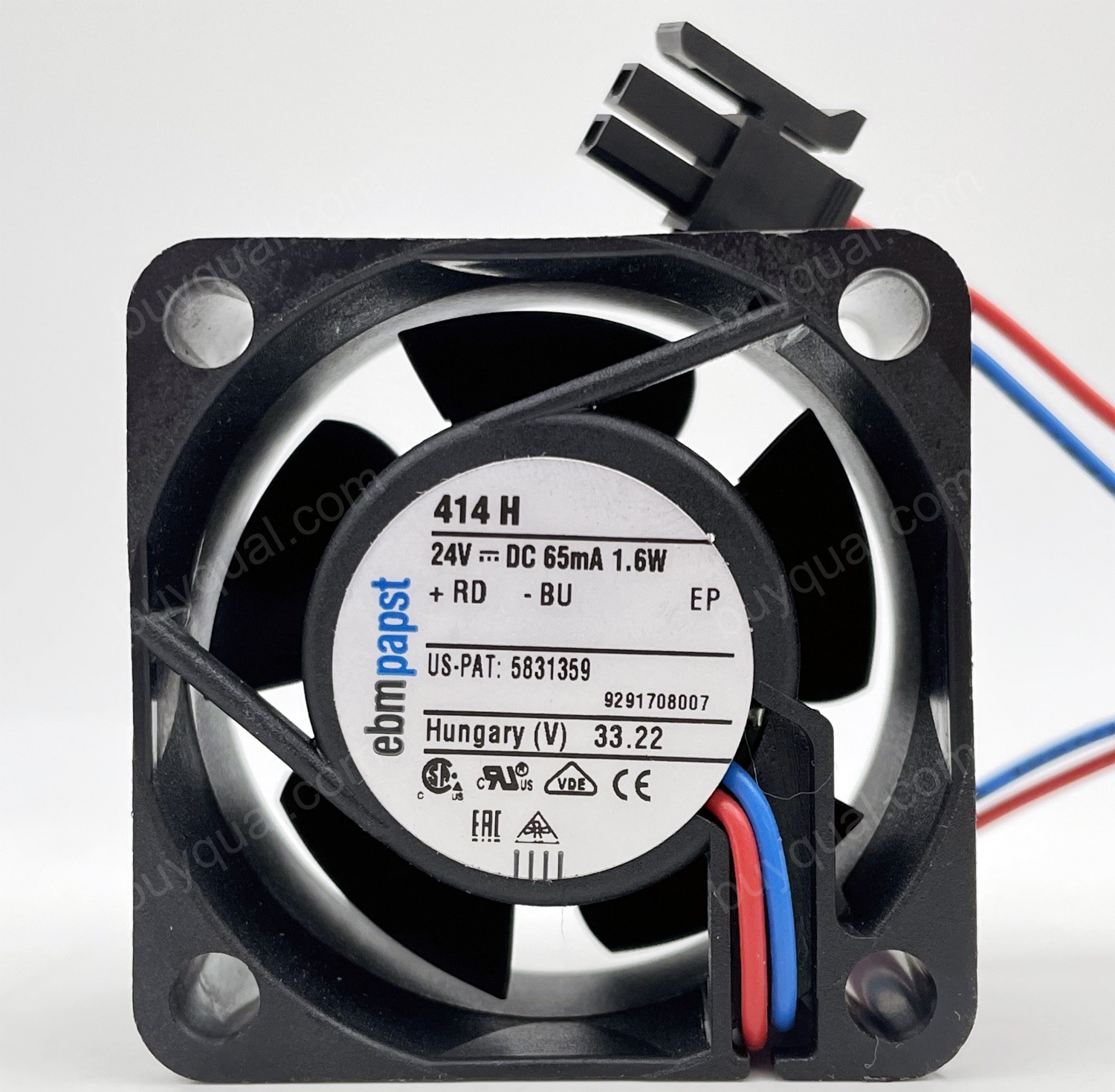 Ebmpapst 414H 24V 65mA 1.6W 2wires Cooling Fan - Original New