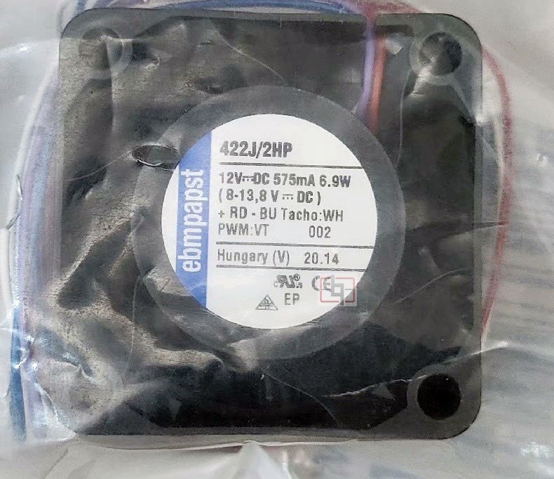 Ebmpapst 422J/2HP 422J/2HPU 12V 570mA 6.8W 4wires Cooling Fan
