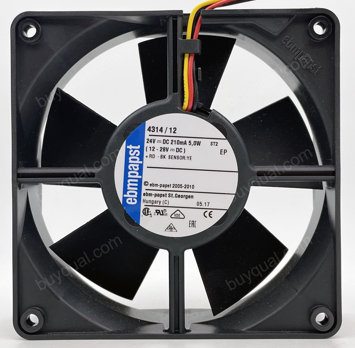 Ebmpapst 4314/12 24V 210mA 5.0W 3wires Cooling Fan