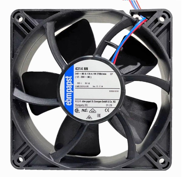 Ebmpapst 4314NN 24V 0.17A 4.1W 2wires Cooling Fan