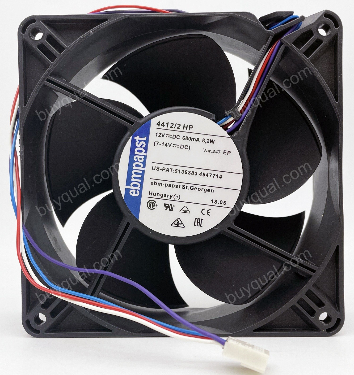 Ebmpapst 4412/2 HP 4412/2HP 12V 680mA 8.1W 4wires Cooling Fan - Original New