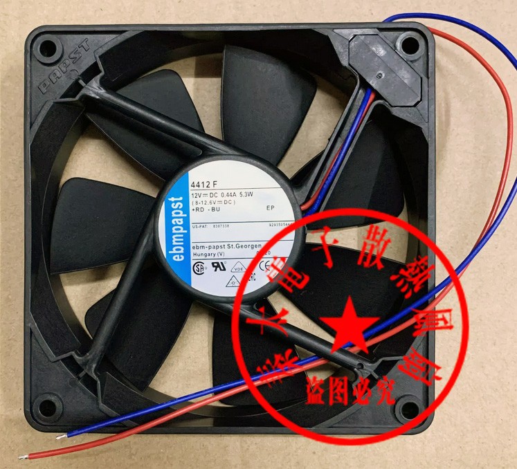 Ebmpapst 4412F 12V 0.44A 5.3W 2wires Cooling Fan