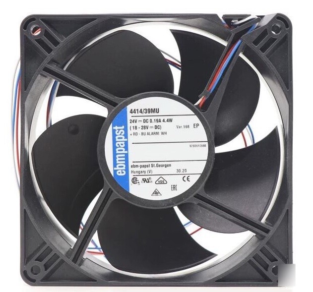Ebmpapst 4414/39MU 24V 0.19A 4.4W 3wires Cooling Fan
