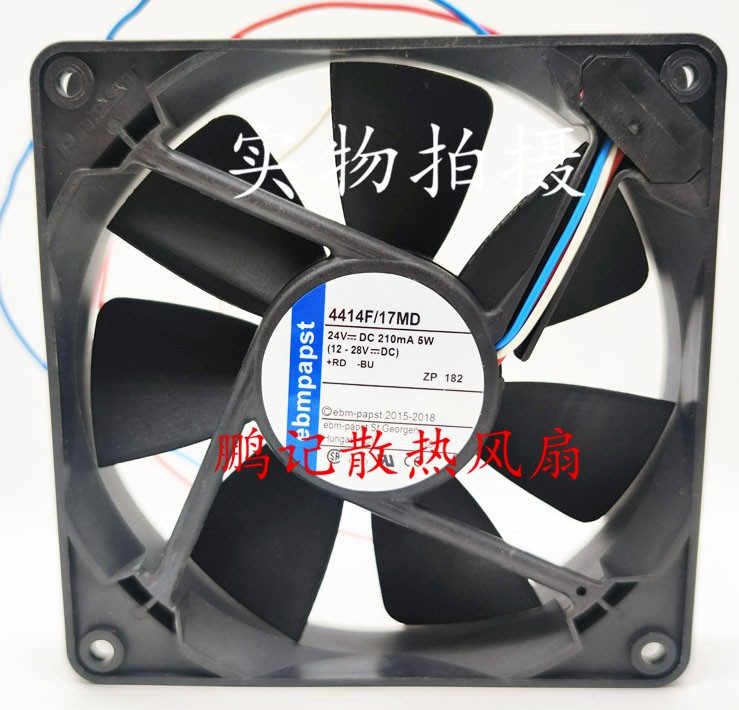 Ebmpapst 4414F/17MD 24V 240mA 5W 3wires Cooling Fan 