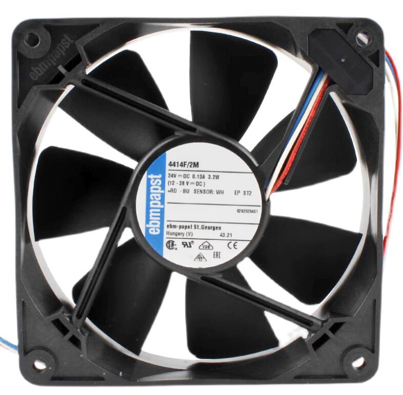 Ebmpapst 4414F/2M 24V 130mA 3.2W 3wires Cooling Fan