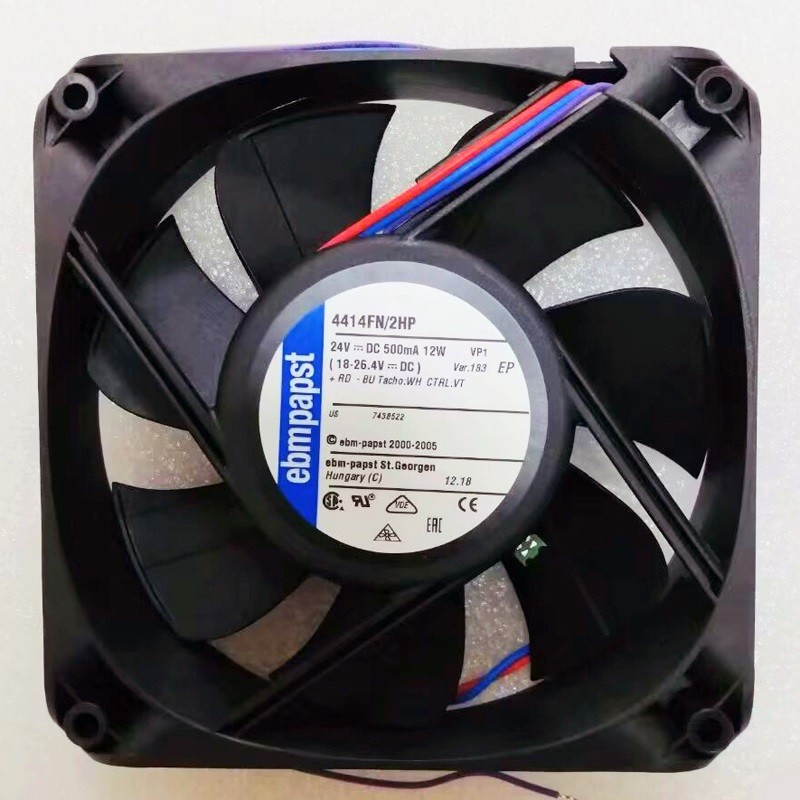 Ebmpapst 4414FN/2HP 24V 500mA 12W 4wires Cooling Fan 