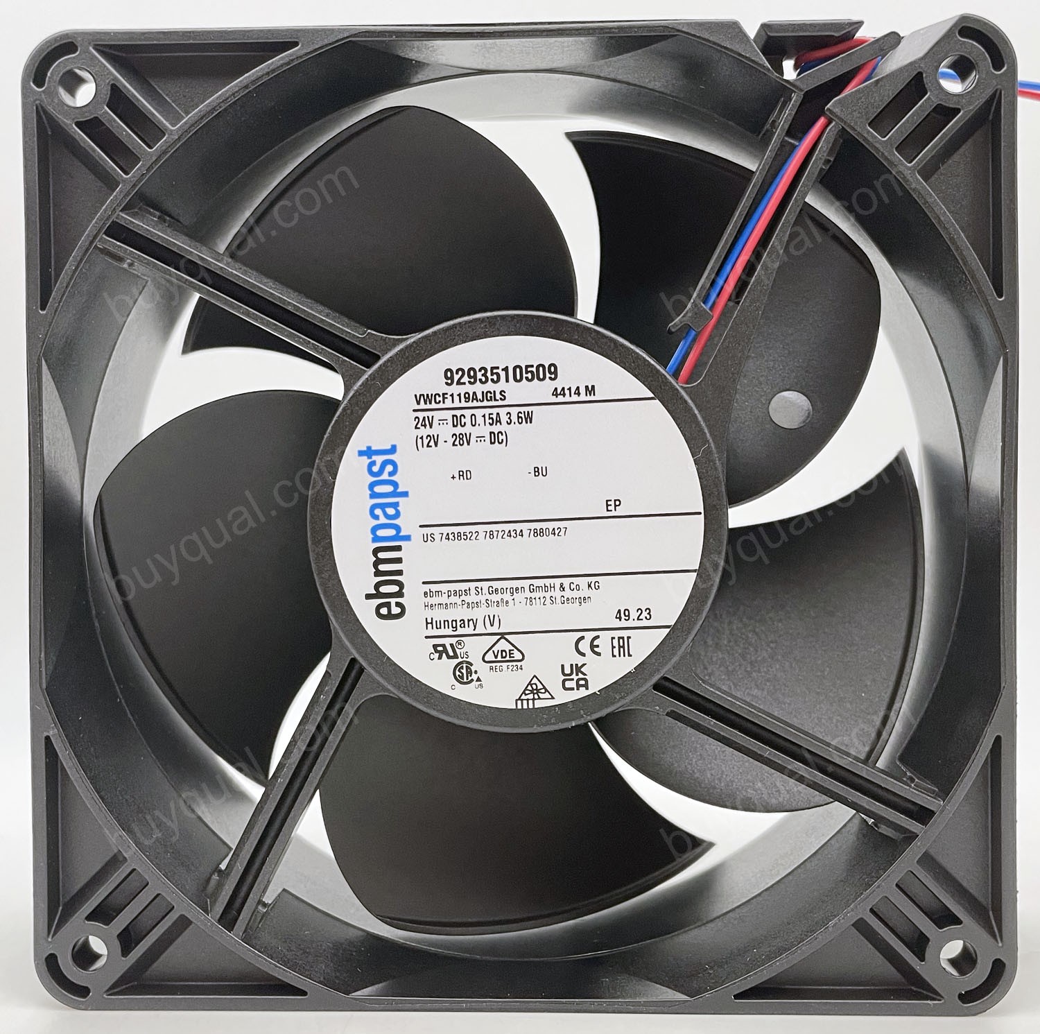 Ebmpapst 4414M 24V 170mA 4.1W 2wires Cooling Fan