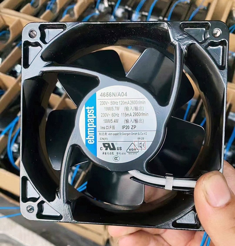 Ebmpapst 4656N/A01 4656N/A04 230V 120/110MA 19W/18W 2wires Cooling Fan