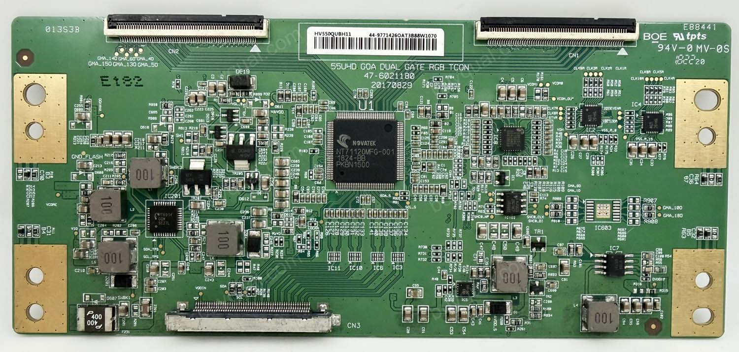 RCA 44-9771426 47-6021180 HV550QUBH11 55UHD GOA DUAL GATE RGB TCON T-Con Board