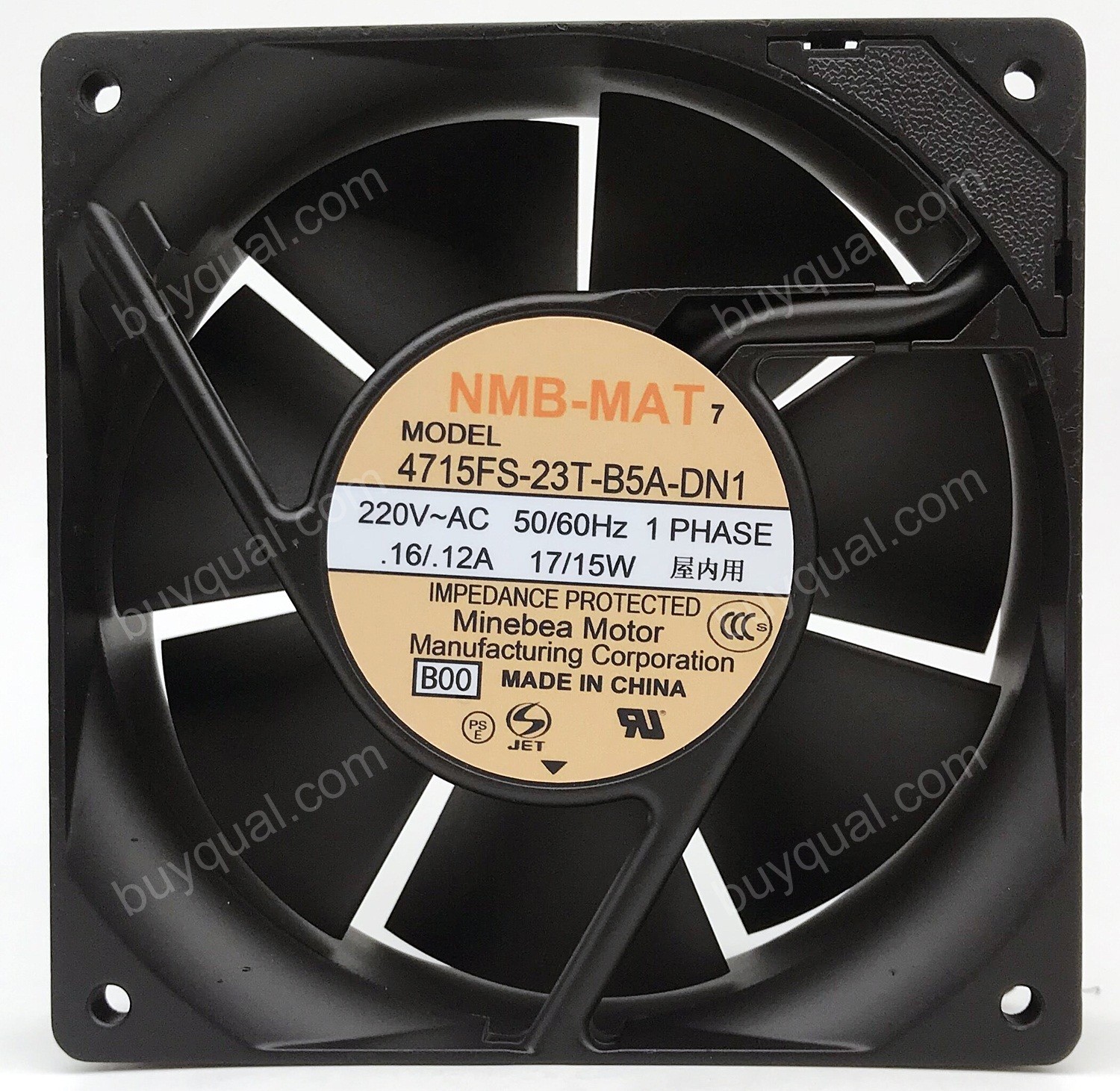 NMB 4715FS-23T-B5A-DN1 fan 230V 0.16/0.12A 17/15W 120*120*38mm #M935A QL 